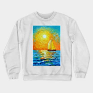 Morning sailboat Crewneck Sweatshirt